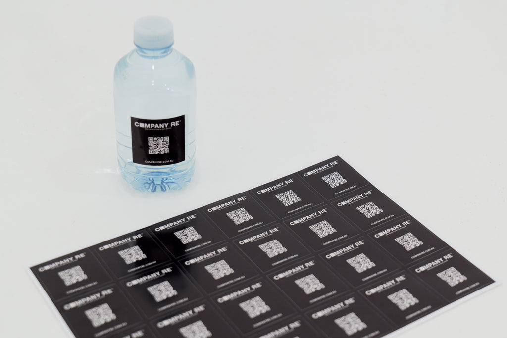 QR Code Water Bottle Stickers